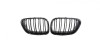 Set 2 grile duble, negru lucios, M Design pentru BMW X5 E53 Nonfacelift
