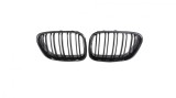 Set 2 grile duble, negru lucios, M Design pentru BMW X5 E53 Nonfacelift