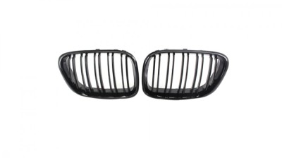 Set 2 grile duble, negru lucios, M Design pentru BMW X5 E53 Nonfacelift foto