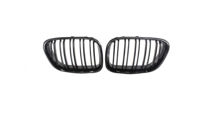 Set 2 grile duble, negru lucios, M Design pentru BMW X5 E53 Nonfacelift