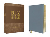 Niv, Thinline Bible, Genuine Leather, Buffalo, Blue, Red Letter Edition, Comfort Print