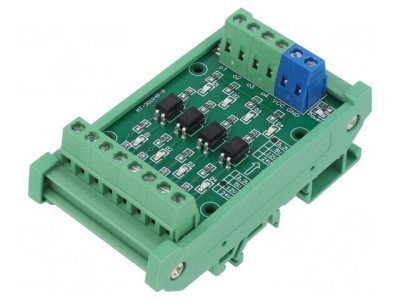 Convertor Logic Nivel 3,3VDC la 12V 4 Canale foto