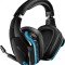 Casti gaming wireless Logitech G935 RGB Lightsync, surround 7.1, Negru