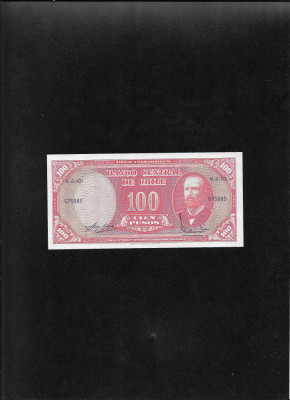 Chile 10 centesimos de escudo pe 100 pesos 1960(61) seria575885 unc foto