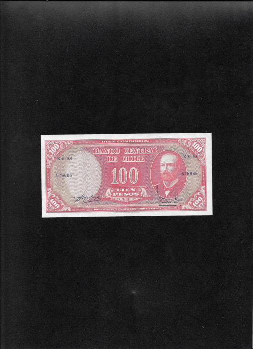 Chile 10 centesimos de escudo pe 100 pesos 1960(61) seria575885 unc