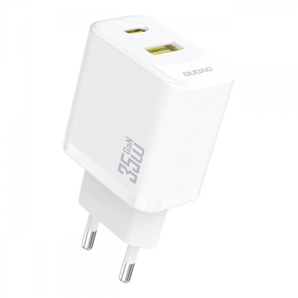 Incarcator Retea Dudao A27 Max, 35W, 1 x USB-A - 1 x USB-C, Alb