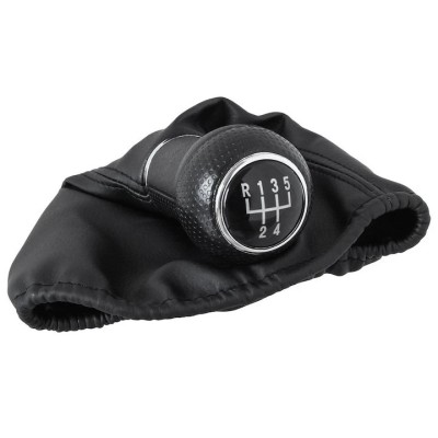 Set nuca si manson schimbator viteze Modecar pentru VW Bora 1998-2005, Negru foto