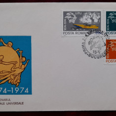 1974-Lp847-Centenar UPU-compl.set-2FDC-uri