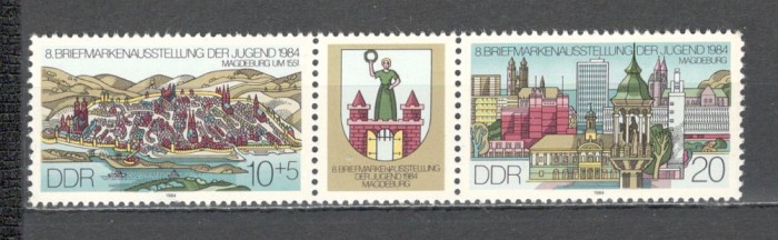 D.D.R.1984 Expozitia filatelica ptr. tineret-streif SD.515