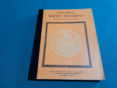 STUDIUL NOULUI TESTAMENT PENTRU INSTITUTELE BIBLICE / IUSTIN /1984 * foto