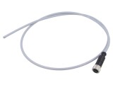 Conector M12 mamă 3 pini drept cu cablu 1m HARTING PVC DeviceNet/CANopen