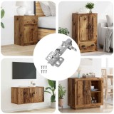 vidaXL Hinge 126 pcs Nichel 139 x 64,1 x 10 mm Fier 864682