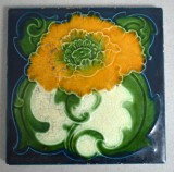 Placa ceramica Art Nouveau Anglia cca 1905