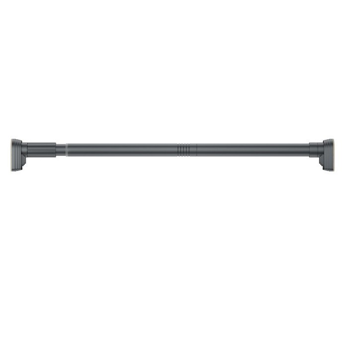 Bara telescopica multifunctionala, flippy, din otel inoxidabil si abs, utilizare universala, extensie 185 - 205 cm, fara perforare perete, gri