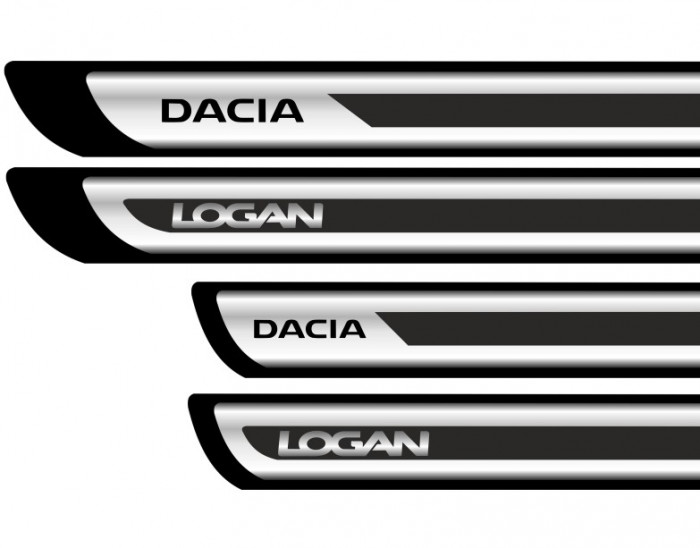 Set protectii praguri CROM - Dacia ManiaStiker