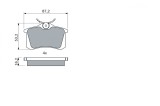 BOSCH 0 986 494 387 set placute frana,frana disc