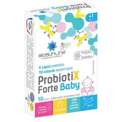 Probiotix Baby BioSunLine 10 plicuri Helcor foto