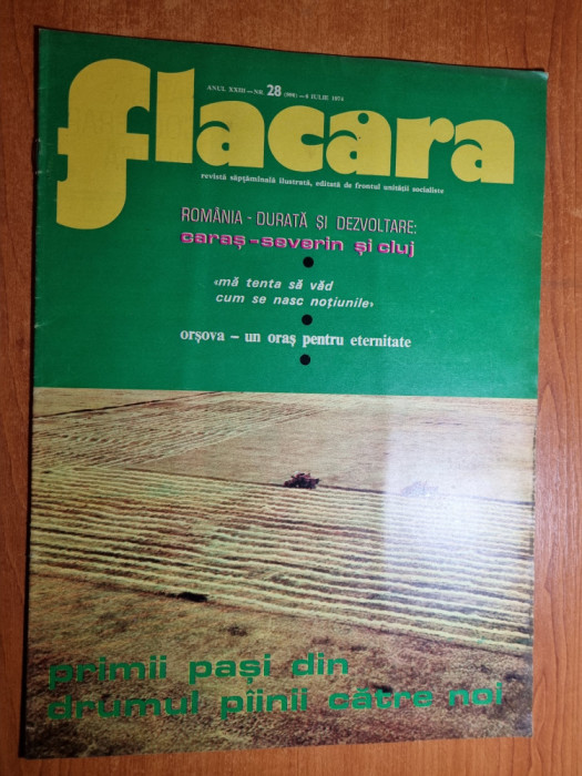 flacara 6 iulie 1974-art balas,caras-severin,cluj,orsova,aurel nedel