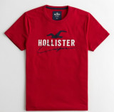 Tricou Hollister XS - Lichidare stoc, Bumbac, Rosu