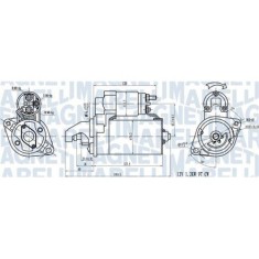 Electromotor Bmw 1 (E81), 1 (E87), 1 Convertible (E88), 1 Coupe (E82), 3 (E90), 3 Convertible (E93), 5 (E60), X3 (E83), Z4 Roadster (E85), MAGNETI MA