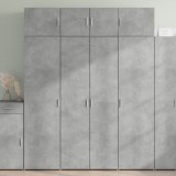 vidaXL Dulap &icirc;nalt, gri beton, 80x42,5x185 cm, lemn prelucrat