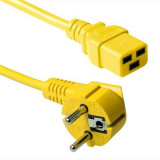 Cumpara ieftin Cablu de alimentare UPS 230V, 16A, 3M, Schuko la IEC C19, Galben NewTechnology Media, Interlink