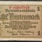 Bancnota istorica 1 RENTENMARK - GERMANIA NAZISTA, anul 1937 *cod 203