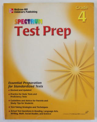 SPECTRUM , TEST PREP , GRADE 4 , 2002 foto