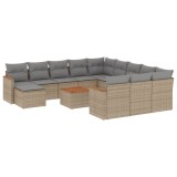 Cumpara ieftin Patio Sofa Set 9-Locuri Bej si gri