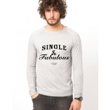 Bluza gri, barbati, Single &amp; Fabulous - XL