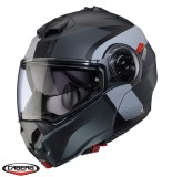 Cumpara ieftin Casca modulabila (flip-up) Caberg model Duke Evo SV Indy P7 SV negru/gun metal (titanium)/gri mat Pinlock ready &ndash; lentila Pinlock inclusa XS (53/54cm)