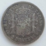 Moneda Spania Argint - 2 Pesetas 1883, Europa