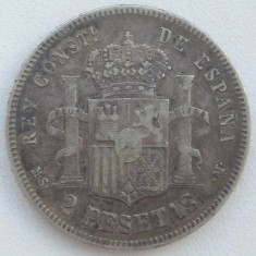 Moneda Spania Argint - 2 Pesetas 1883