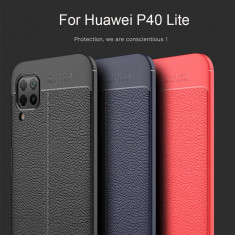 Husa / Bumper Antisoc model PIELE pt. Huawei P40 Lite, P40 Lite 5G foto