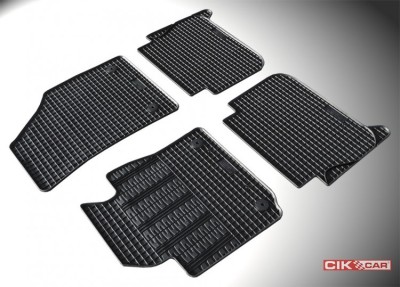 Set covorase auto din cauciuc VW Touran (1T) 2003-2010, Negre AutoDrive ProParts foto