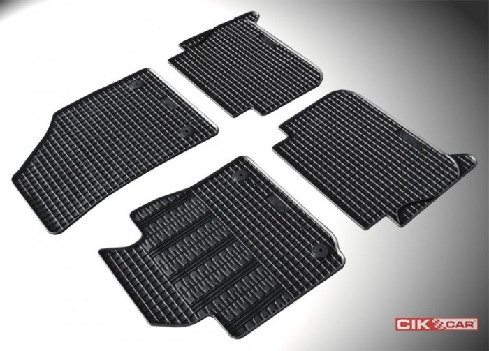 Set covorase auto din cauciuc VW Touran (1T) 2003-2010, Negre AutoDrive ProParts