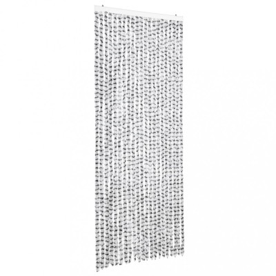 Perdea pentru insecte, gri deschis si inchis 90x220 cm chenille foto