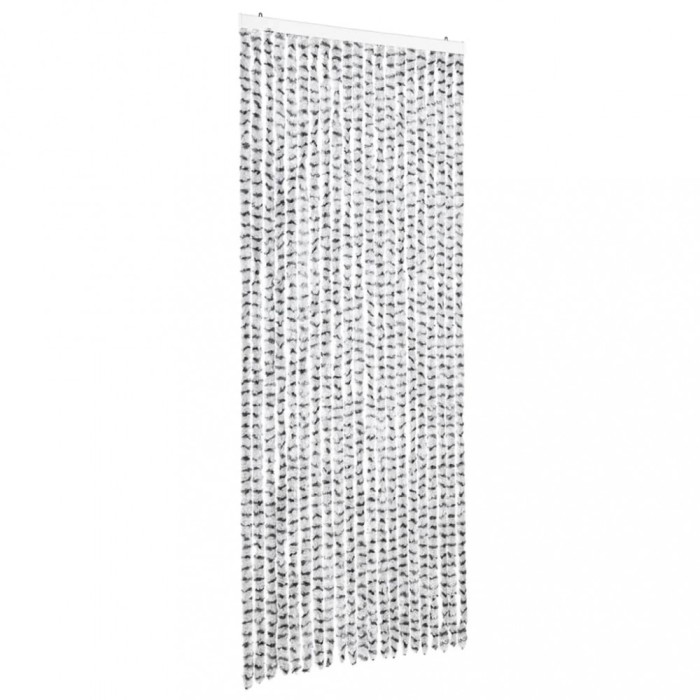 Perdea pentru insecte, gri deschis si inchis 90x220 cm chenille