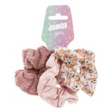 Elastice Par Textile Florale Nude Roz cu Texturi pentru Copii, CMCLASS