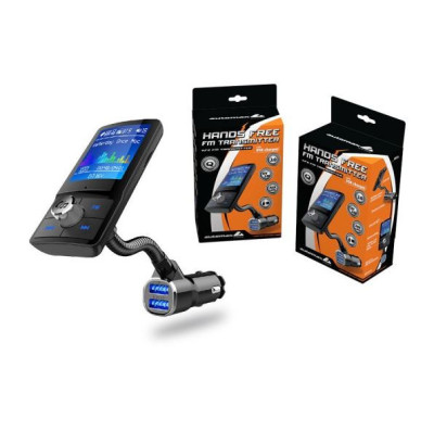 Modulator FM Bluetooth, HandsFree, cu display LCD 1.77 inch, 2 iesiri USB 5V 1A/3A, indicator voltaj baterie foto