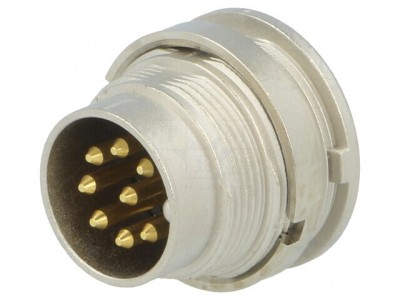 Conector M16 Soclu Tată 8-PIN 5A 60V IP40 0.75mm2 foto