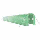 Cumpara ieftin Sera cu cadru din otel, verde, 44 m&sup2;, 22x2x2 m