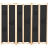 Cumpara ieftin Paravan de camera cu 6 panouri, 240x170 x4 cm, material textil
