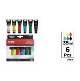 Cumpara ieftin Tempera acrilica Artix, 35 ml, 6 culori