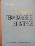 Insusirea Terminologiei Stiintifice - G. Goian ,520771