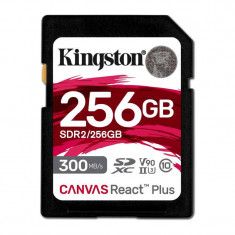 Card Kingston Canvas React Plus R300/W260 SDXC 256GB UHS-II U3 Class 10 foto