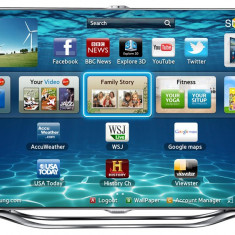 Slim smart LED 3D TV Samsung 138 cm, Full HD 55ES8000 cu ochelari 3D gratuit