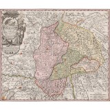 Harta Transilvania, Johann Baptist Homann, cca. 1715-1724, 50x60cm, reproducere