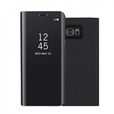 Husa Samsung Galaxy S9 Plus Flip Cover Oglinda Negru foto