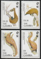 GAMBIA 1993 WWF FAUNA PROTEJATA PANGOLINI foto